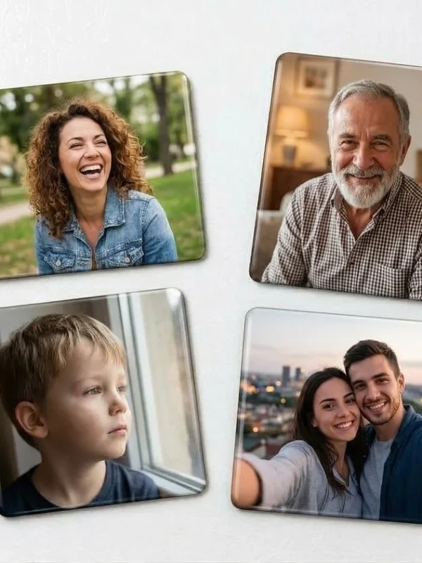 Kit 4 unidades - Imã personalizado com foto