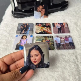 Kit 8 unidades - Imã personalizado com foto