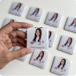 Kit 20 unidades - Imã personalizado com foto