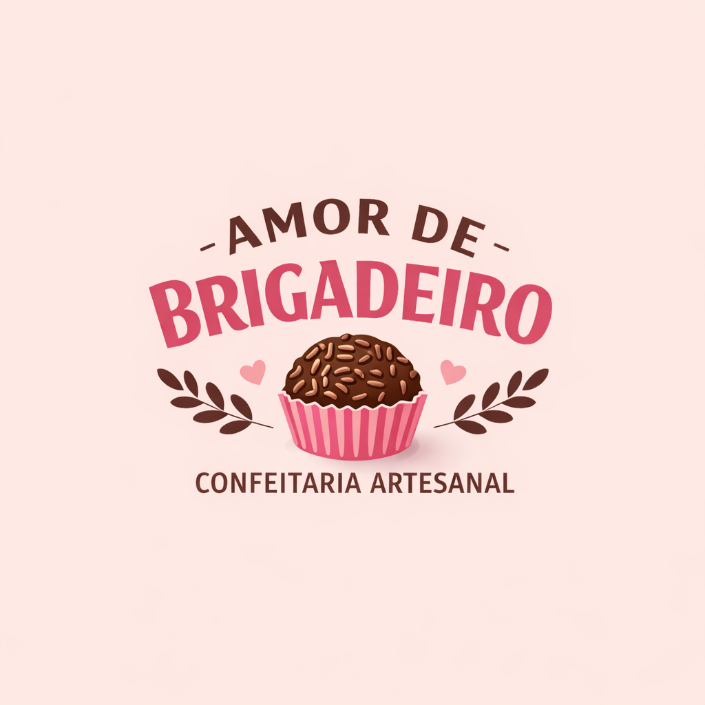 Logo Amor de Brigadeiro - Confeitaria Artesanal