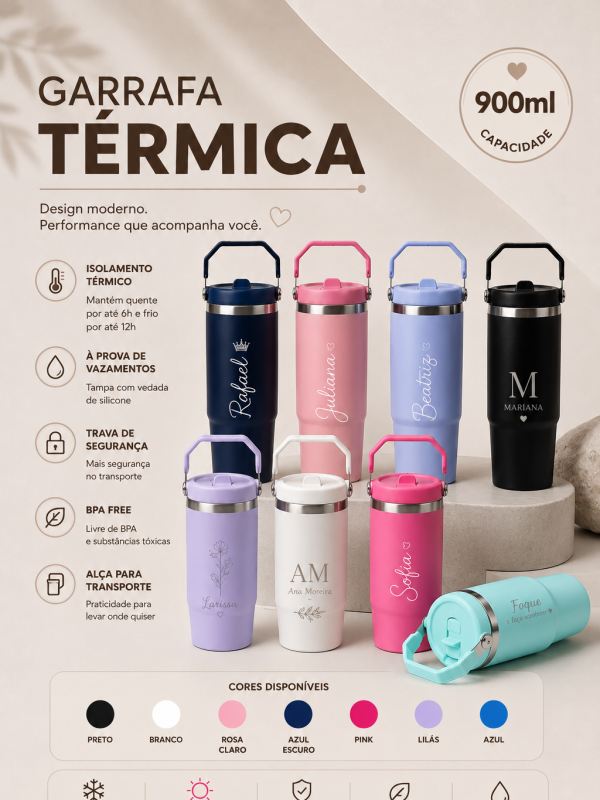 Garrafa Térmica Personalizada 900ml 