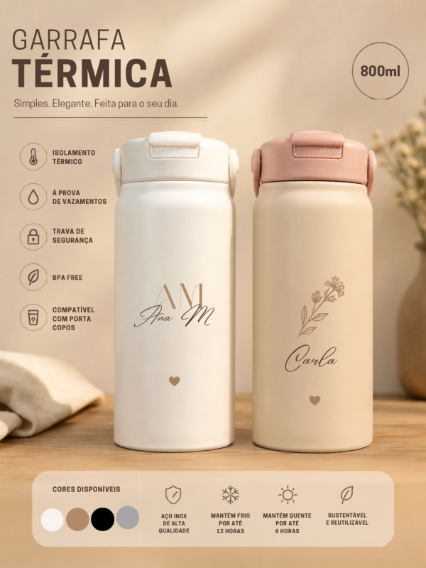 Garrafa Térmica Personalizada 800ml