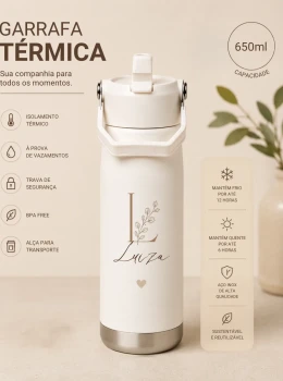 Garrafa Térmica Personalizada 650ml Inox