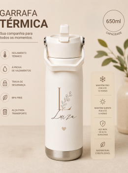 Garrafa Térmica Personalizada 650ml Inox