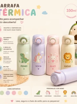 Garrafa Térmica Infantil Personalizada 350ml