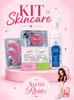 Kit de Skincare Facial 5 Itens – Limpeza e Hidratação