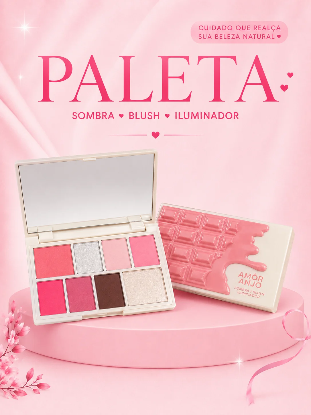 Paleta 3 em 1 para deixar sua make ainda mais linda!!