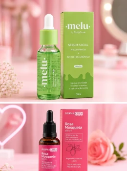 Sérum Facial 30ml | Rosa Mosqueta ou Melu | Escolha sua versão