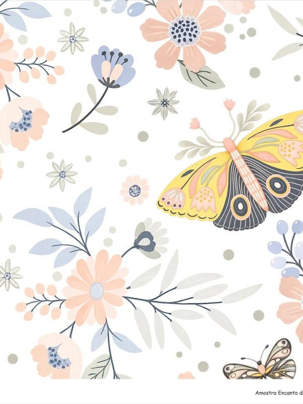 Papel de Parede Encanto das Borboletas | BE-FR50