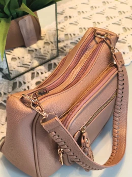 Bolsa Feminina Luxo Alça de Ombro e Transversal