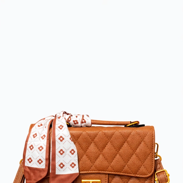 Bolsa Feminina Com Carteira, Lenço e Alça Transversal