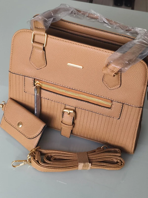 Bolsa Feminina Elegante com Alça Dupla + Porta Moedas 
