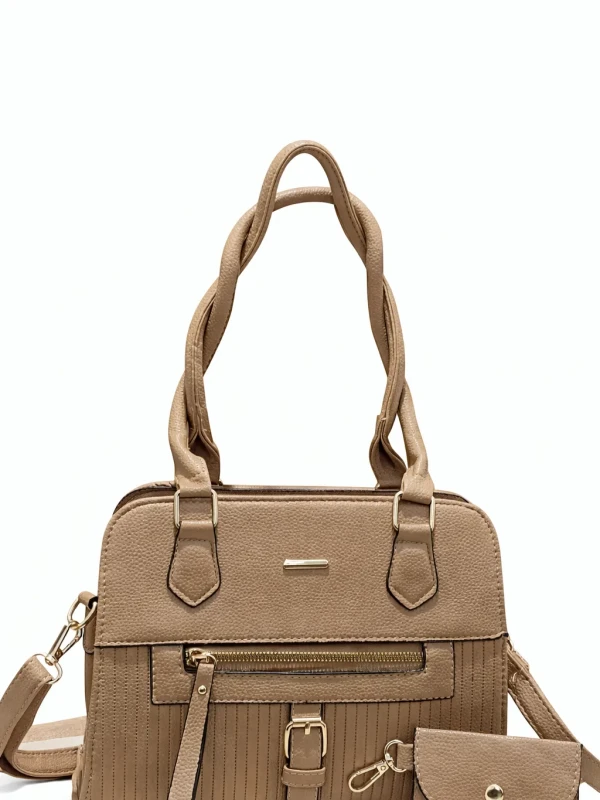Bolsa Feminina Elegante com Alça Dupla + Porta Moedas 