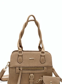 Bolsa Feminina Elegante com Alça Dupla + Porta Moedas 