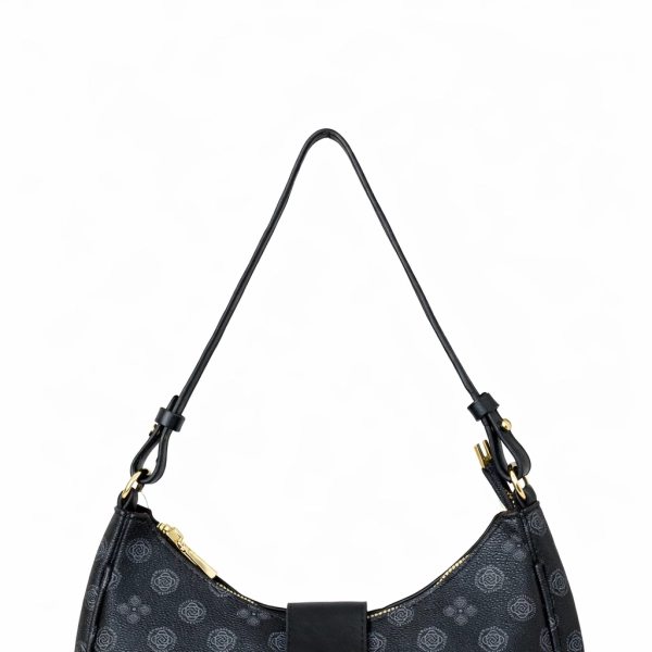 Bolsa Meia Lua - CHEER ROSE - Preta
