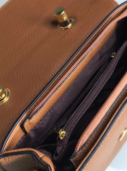 Bolsa Feminina Elegante - Alça de Mão e Transversal + Lenço