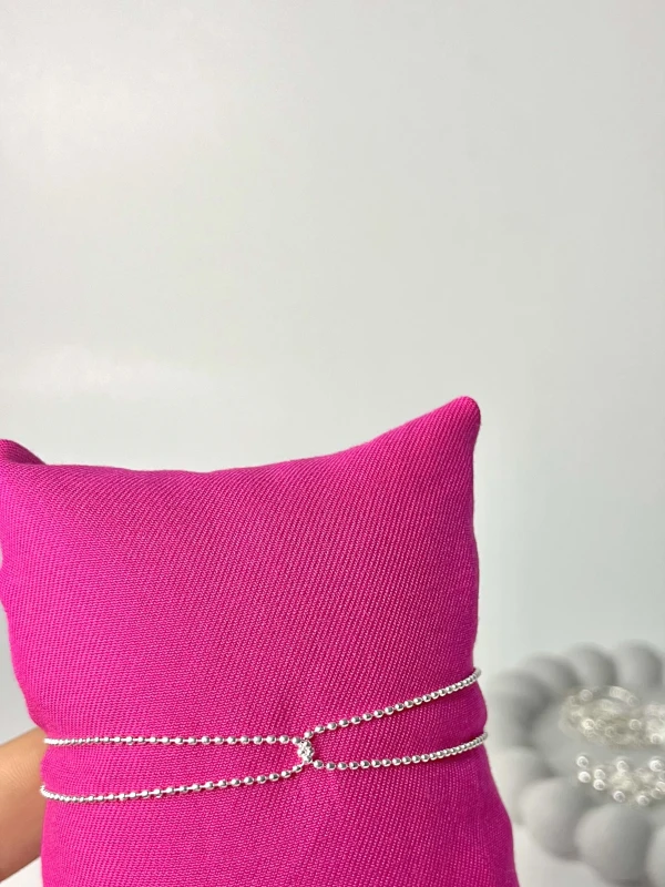 Pulseira Bolinha Entrelaçada