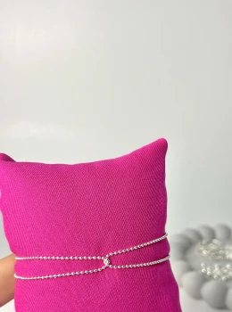 Pulseira Bolinha Entrelaçada