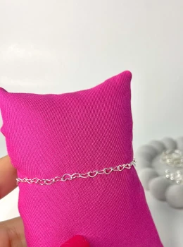 Pulseira Elo Corações