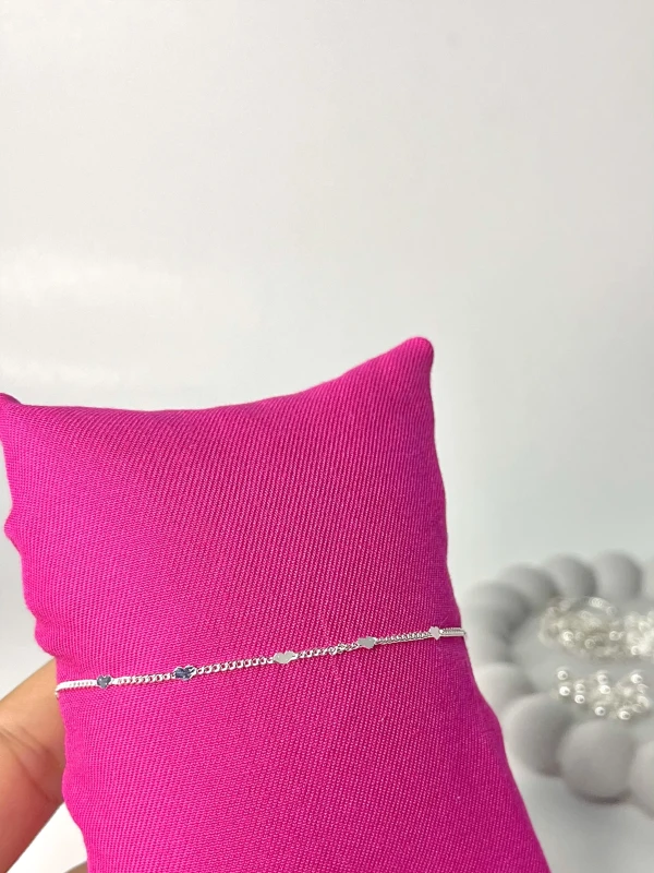 Pulseira Corações Amassados