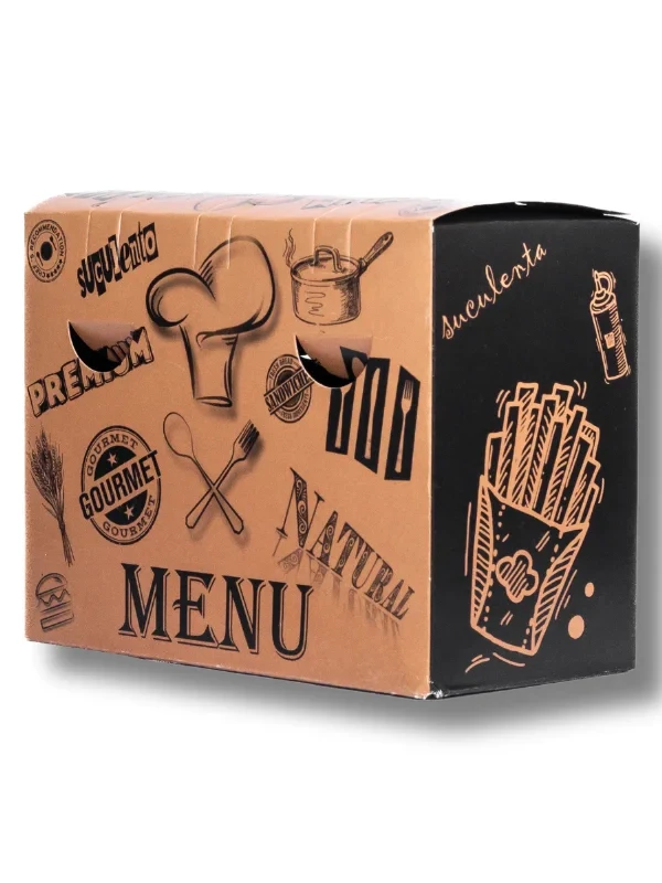Caixa fritas fechada menu