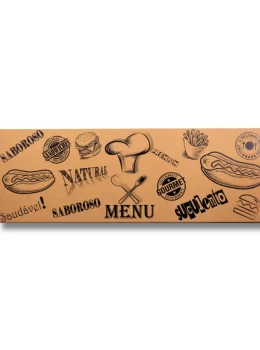 Caixa hot dog menu