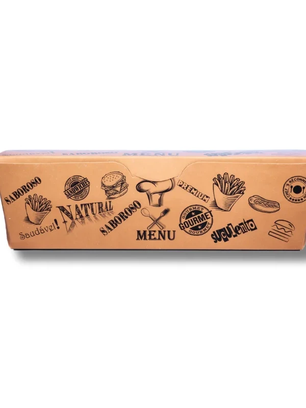 Caixa hot dog menu