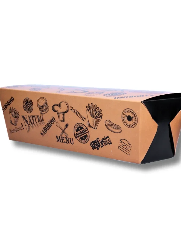 Caixa hot dog menu
