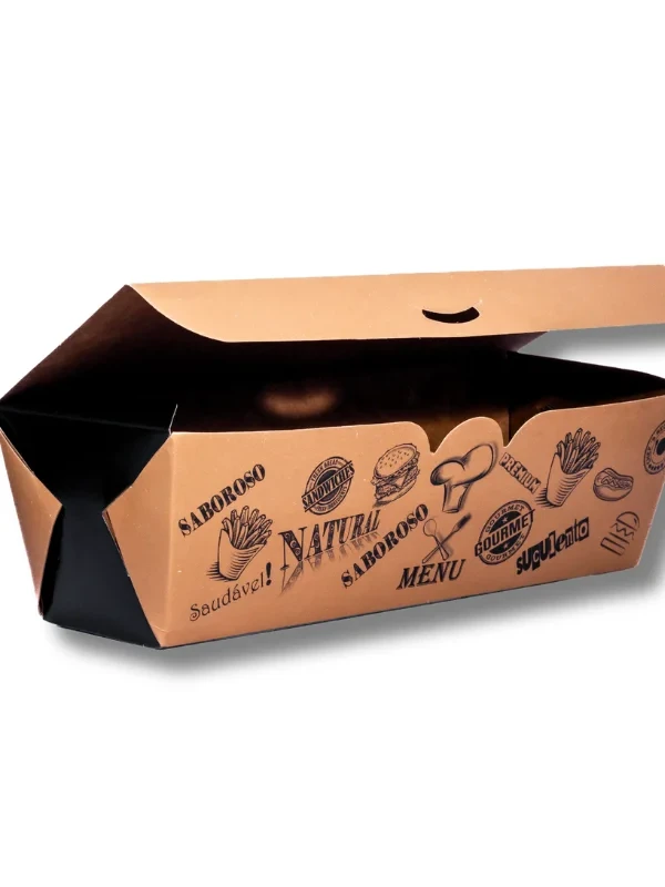 Caixa hot dog menu