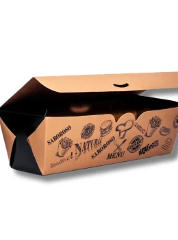 Caixa hot dog menu