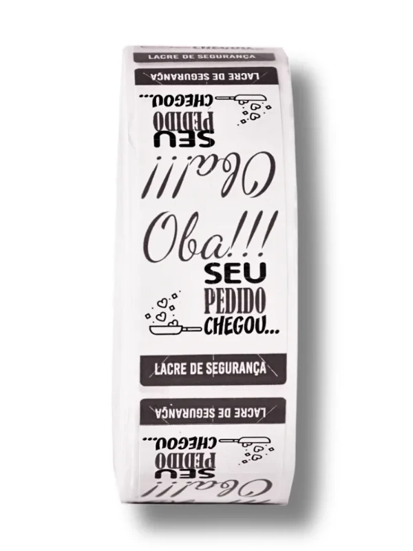 Lacre de segurança oba preto
