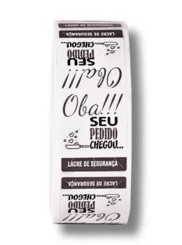Lacre de segurança oba preto