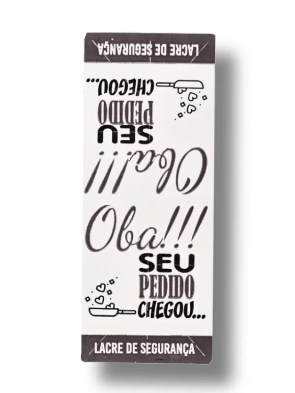 Lacre de segurança oba preto