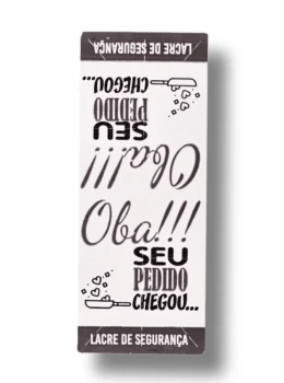 Lacre de segurança oba preto