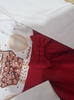 Vestido Infantil Manga Longa Elegante