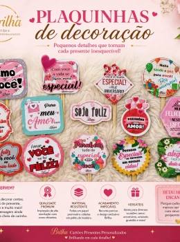 Tags e plaquinhas decorativas 