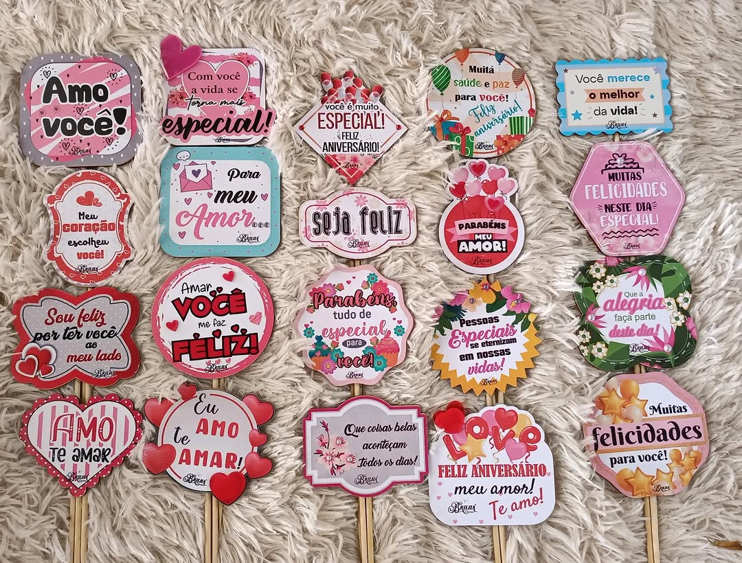 Tags e plaquinhas decorativas 