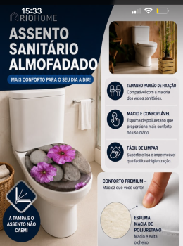 Assento Sanitário Confortável e Resistente