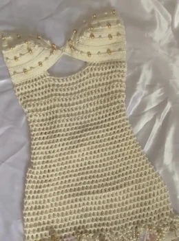 Vestido Pérola do oceano