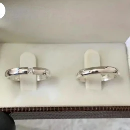 Alianças com cravação flutuante (3mm)