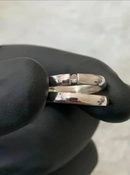 Alianças com cravação flutuante (3mm)