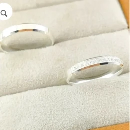 Alianças c/ Pedras em Zirconia (3mm)