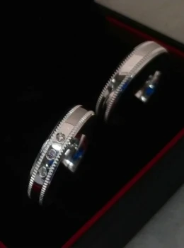 Alianças c/ três pedras em zirconia (4mm)