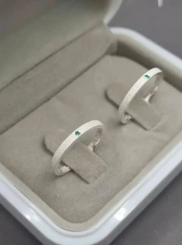 Alianças Diamantada c/Pedras (2mm) I Prata 950
