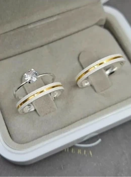 Alianças (3mm)Prata 950