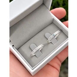 Alianças c/Uma pedra (2mm)