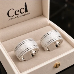 ALIANÇAS DE PRATA 950 (10mm)