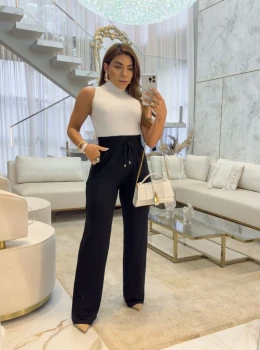 Calça Pantalona Moletinho