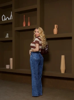 Calça Wide Leg Lu