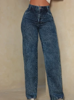 Calça Wide Leg Blue Sky